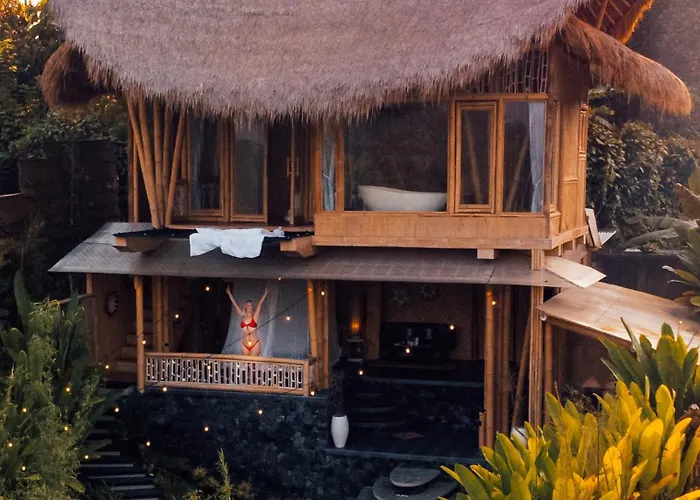 Makerti Bali~bamboo House ヴィラ